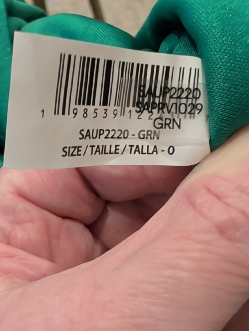 SIENA NWT $128 Size 0 Zero Textured Green Long-Sleeve Wrap Mini Dress - Picture 8 of 12